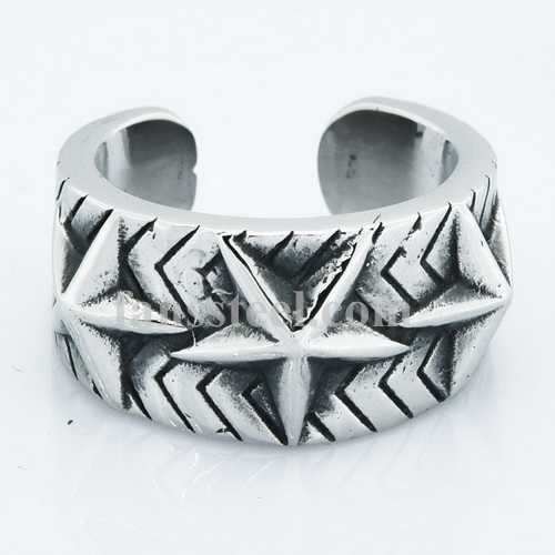 FSR14W37 five-pointed star ring - Click Image to Close